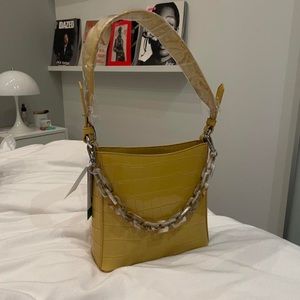 Hvisk Croco bag in sun kissed yellow